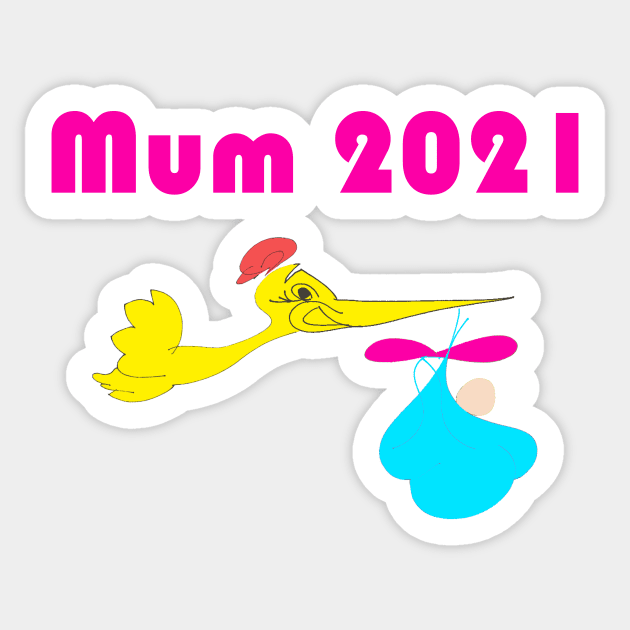 New mum 2021 Sticker by Artstastic